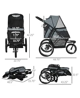 Streamdale Furniture Premium Dog Stroller Smooth Ride, Safe, and Comfortable