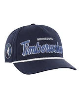 '47 Brand Men's Navy Minnesota Timberwolves Crosstown Script Hitch Adjustable Hat