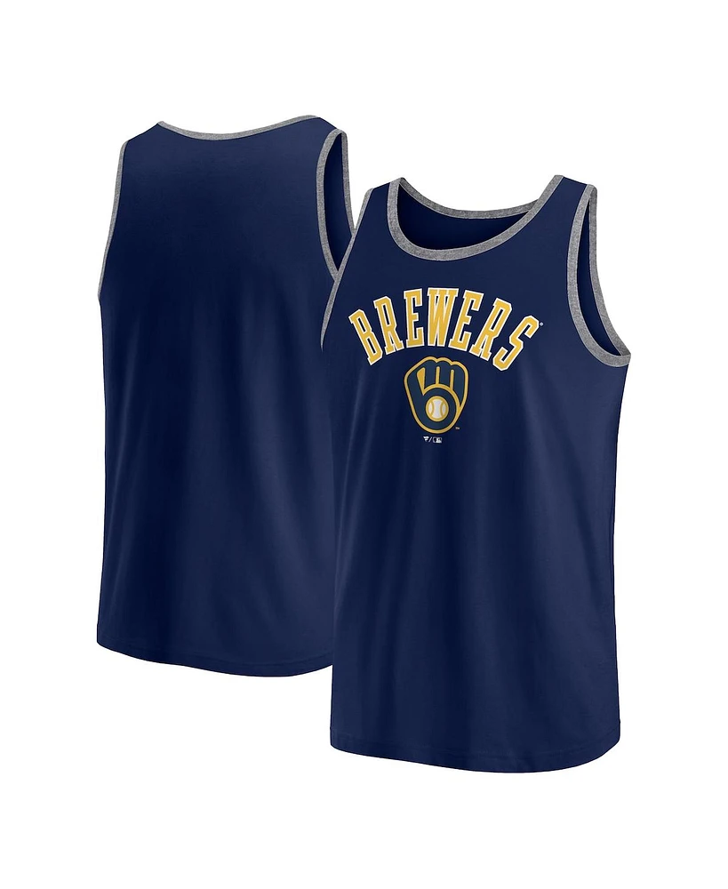 Fanatics Men's Navy Milwaukee Brewers Bet Tank Top