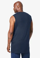 KingSize Men's Big & Tall Shrink-Less Longer-Length Lightweight Muscle Pocket Tee