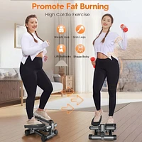 Streamdale Furniture Silent Fat-Burning Cardio Stepper with Adjustable Resistance