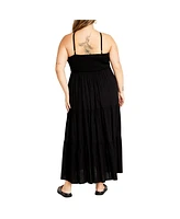 City Chic Plus Tahitian Maxi Dress