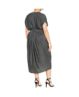 City Chic Women's Luxe Shine Dress