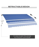 Solid Aluminum Retractable Awning with Adjustable Canopy and Uv Protection