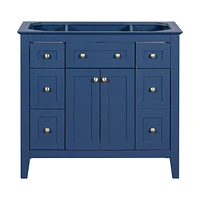 Modern Bathroom Vanity with Large Storage Space in Mdf Wood & Solid Wood