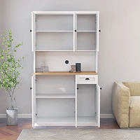 E1 Mdf Kitchen Buffet Cabinet with Adjustable Shelves and Uv Painting