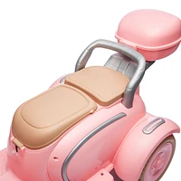 2-Seat Electric Kids Ride-On Car with Convertible Seat and Storage Trunk