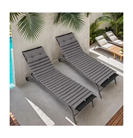 Premium 72.8" Uv-Resistant Outdoor Chaise Lounge Cushions (2 Pack)