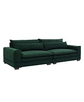 Streamdale Furniture Mid-Century Modern Sofa Luxe Style, Comfort & Durability in Vibrant Green