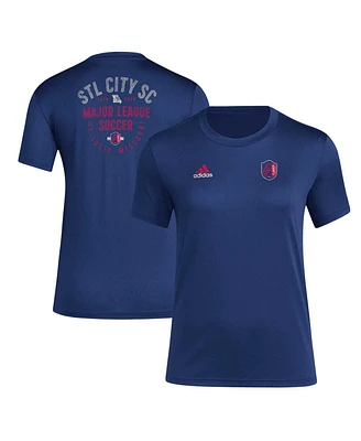 Adidas Women's Navy St. Louis City Sc Local Stoic T-Shirt