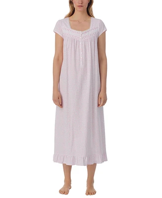 Eileen West Women's Cotton Ditsy Floral Nightgown