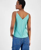 On 34th Women's Satin Double V-Neck Tank, Created for Macy's