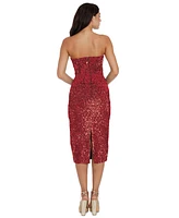 Dress the Population Women's Perla Strapless Sequined