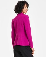 Kasper Petite Notched-Collar One-Button Blazer