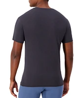 Hanes Originals Ultimate Men's SuperSoft Crewneck T-Shirt, Black/Gray, 2-Pack