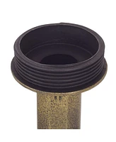 Costway Antique Gold Freestanding Pedestal Bird Bath Feeder Outdoor Garden Yard Decor