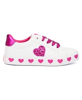 Olivia Miller Little Girls Heart Outsole Low Top Sneaker
