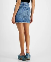 Guess Women's Carol Cotton Embellished Mini Denim Skirt