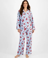 Charter Club Women's 2-Pc. Cotton Flannel Packaged Pajamas Set, Created for Macy's