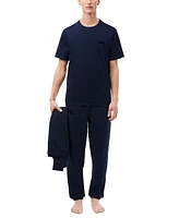 Lacoste Men's Cotton Short-Sleeve Crewneck Sleep T-Shirt