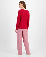 Charter Club Women's 2-Pc. Long-Sleeve Pajamas Set, Created for Macy's
