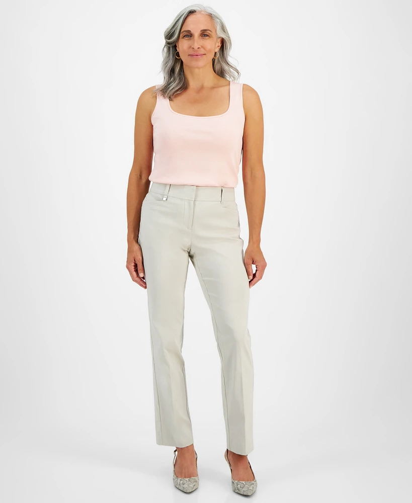 Jm Collection Petite Curvy Straight Leg Pants, & Short, Created for Macy's