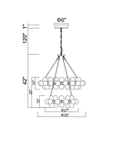 Cwi Lighting Arya 70 Light Chandelier