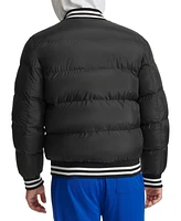 Champion Men's Quilted Full-Zip Varsity Puffer Jacket