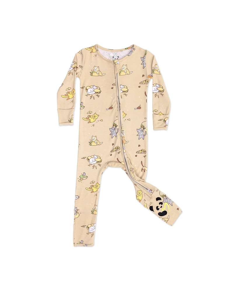 Bellabu Bear Baby Unisex Foodie Cats Convertible Footie