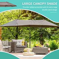 Streamdale Furniture Premium 2-Person Outdoor Swing with Adjustable Canopy and Quick-Drying Mesh