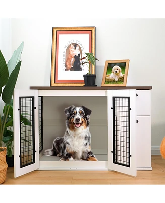 Streamdale Furniture Stylish Dog Crate Safe Haven & Storage Solution for Your Furry Friend