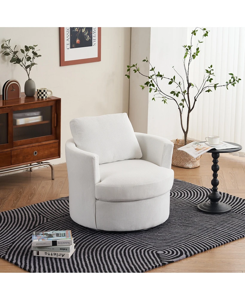 Streamdale Furniture Premium Swivel Armchair with Spacious Seating and Durable Construction