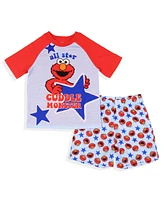 Sesame Street Toddler Boys Elmo All Star Cuddle Monster Sleep Pajama Set Short