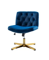 Hulala Home Wide Alexis Task Chair with Tufted Back