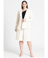 Eloquii Women's Blazer With Patch Pocket Detail