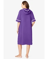 Dreams & Co. Women's Short French Terry Robe