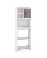 Sugift 4-Tier Space-saving Toilet Sorage Cabinet with Open Shelves