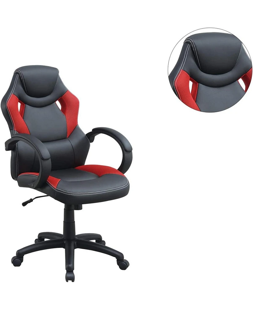 Simplie Fun Gaming Chair with Armrests and Ventilated Back for Maximum Comfort