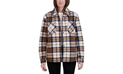 Hfx Women's Sherpa Fleece Lined Shirt Jacket Shacket