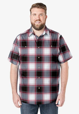 KingSize Big & Tall Check Short-Sleeve Sport Shirt