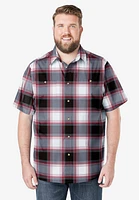 KingSize Big & Tall Check Short-Sleeve Sport Shirt