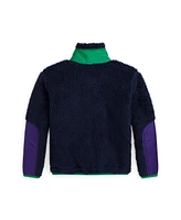 Polo Ralph Lauren Big Girls Color-Blocked Teddy Fleece Jacket