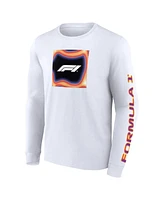 Fanatics Men's White Formula 1 Heat Map Long Sleeve T-Shirt