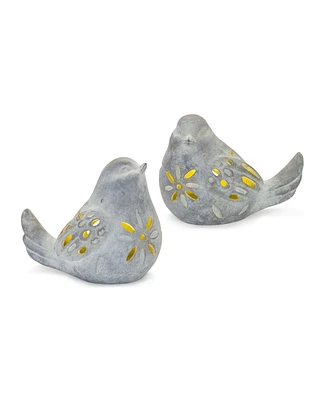 Slickblue Led Lighted Bird Figurine (Set of 2)