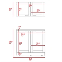 Fm Furniture Perseus Cabinet Set