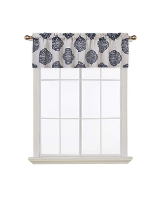 Caromio Medallion Print Kitchen Valance Curtain, 54" x 15"