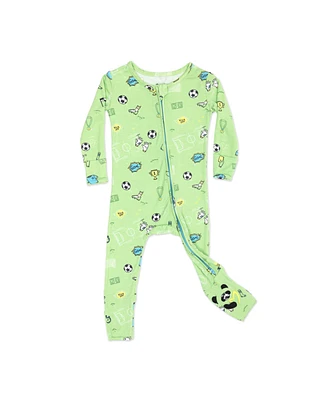 Bellabu Bear Baby Unisex Soccer Convertible Footie