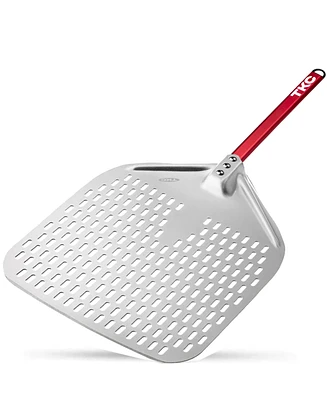 The Kitchen Chef Tkc Perforated Pizza Peel 14 Inch - Professional Aluminum Pizza Turning peel