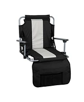 Stansport Tubular Frame Folding Stadium Seat with Arms