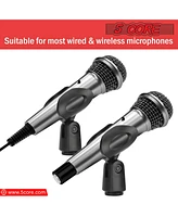 5 Core Microphone Clip Holder 4 Pieces with Screw Adapters 5/8 to 3/8 Inch - Mc-03 4PCS